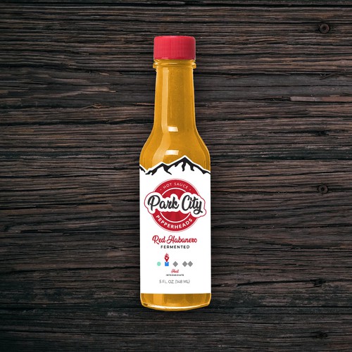 Hot Sauce label design