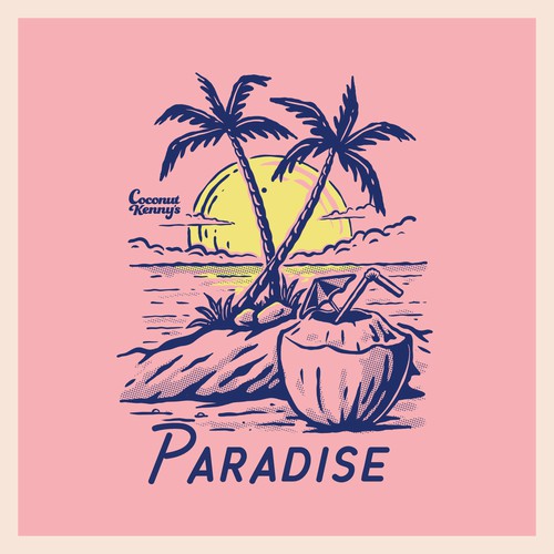 Coconut Kenny's - Paradise T-shirt