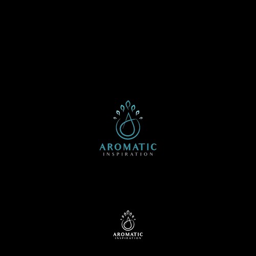 Water Drop with "A" symbols