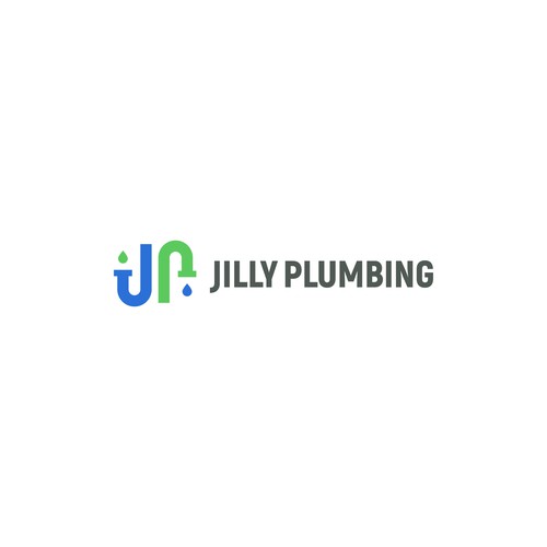 Minimal Plumbing Letter mark Logo