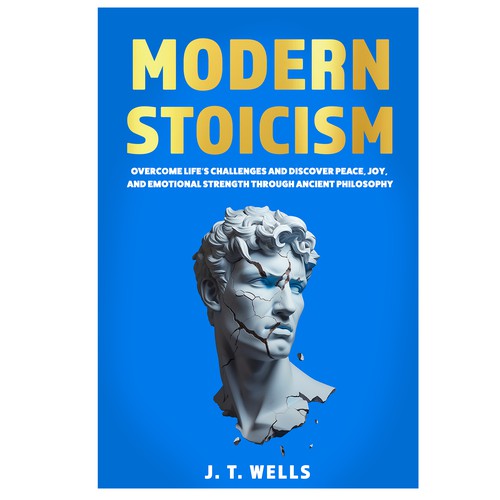 modern stoicisim book cover deisgn