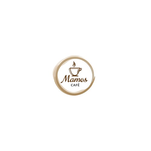 MAMOS café logo design