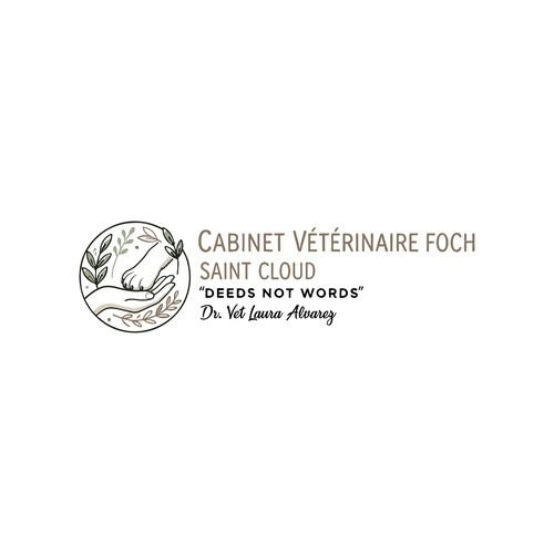 Cabinet Vétérinaire FOCH Logo design.