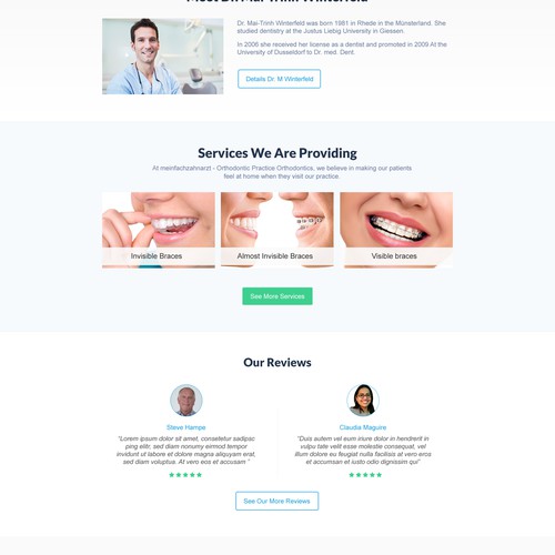 Orthodontic Practice Website