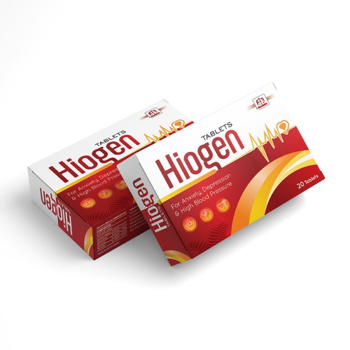 Hiogen – Nervous System & Hypertension Support Tablet Packaging