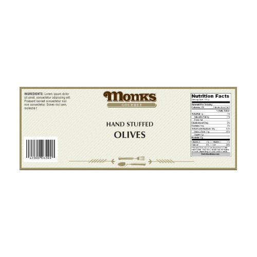 Create the next product label for Gourmet Chocolate Shop