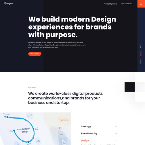 Digital agency home page