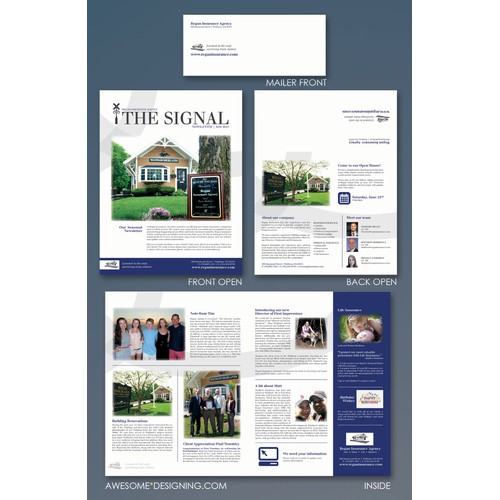 Regan Insurance needs a design for a newsletter