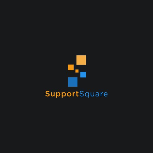 Logo and brand identity for AR/VR startup SupportSquare