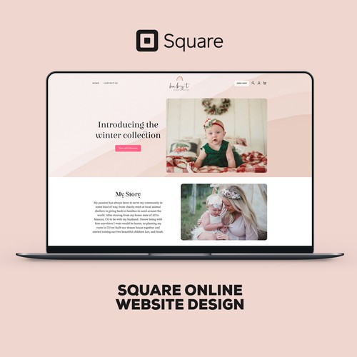 Square Online Design For Baby T Children's Boutique