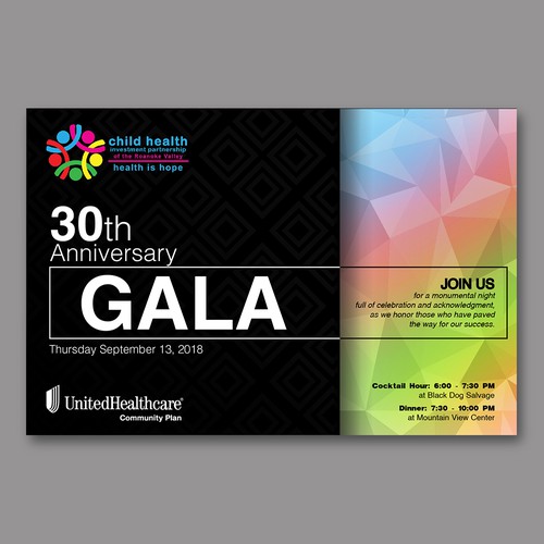 30th Anniversary Gala Invitation