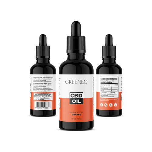 CBD Oil Labels Design