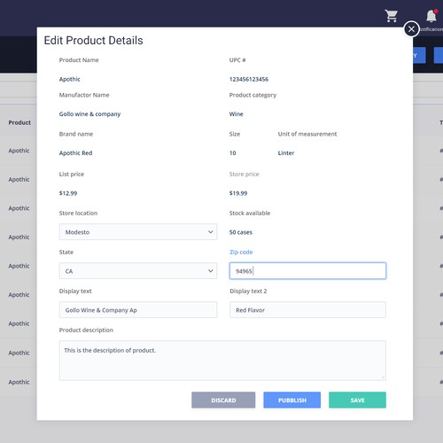 Dashboard design