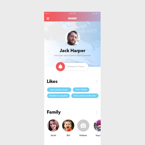 iOS App Social Reminder