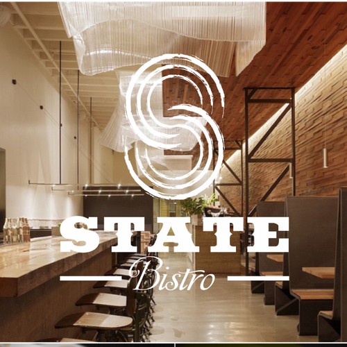 Logo and Business Card for 8 State Bistro.