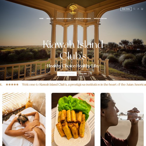 WEBSITE DESIGN FOR PRIVATE CLUB - KIAWAH ISLAND CLUB