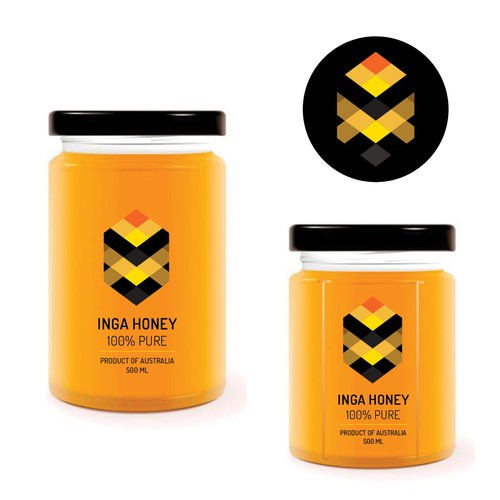 product label for honey