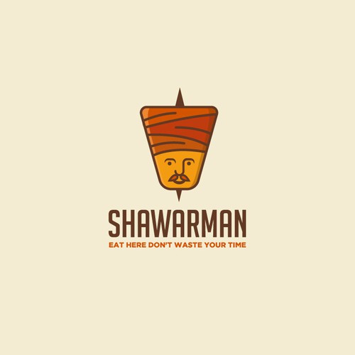 Fun logo for a shawarma fast food