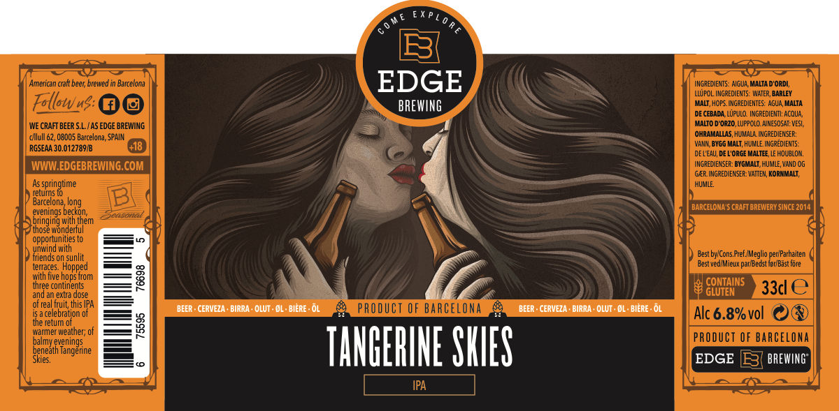 Gose Margarita and Narcicista label design