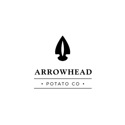 Potato company logo - arrow