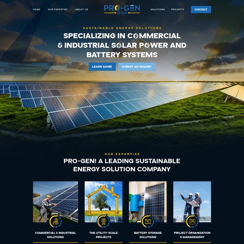 PROGEN Website Design