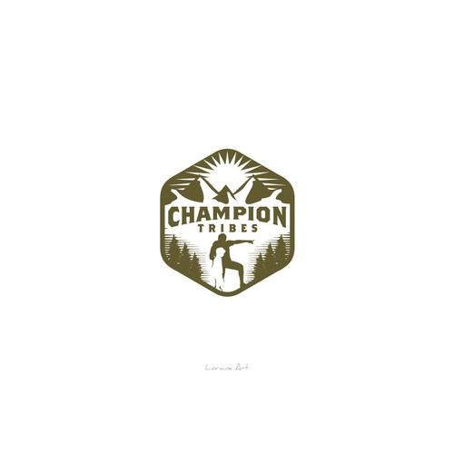 Bold design logo of Champion Tribe