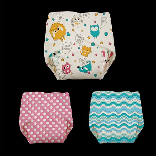 Fun and fresh prints for Modern Cloth Nappies: