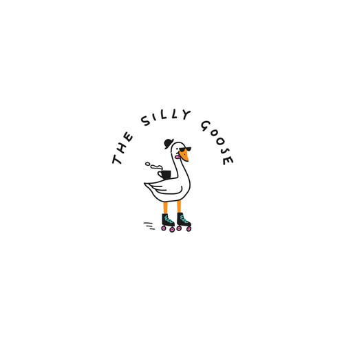 Logo design for a new cafe The Silly Goose