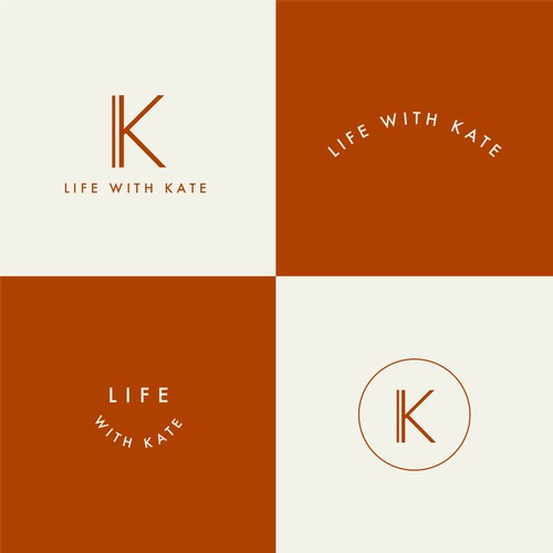 Minimalist logo lockups for lifestyle brand