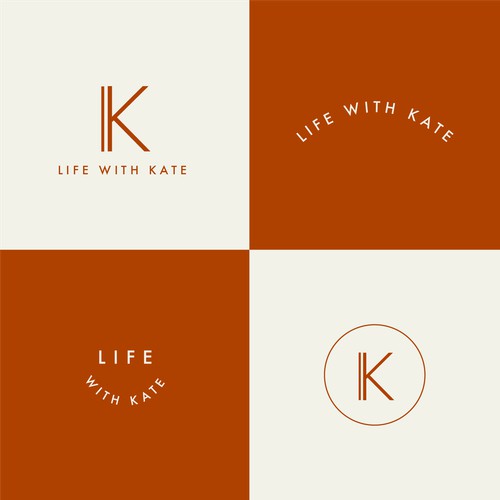 Minimalist logo lockups for lifestyle brand