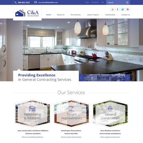 Webdesign for Residential Home Builder