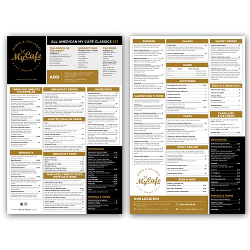 menu card