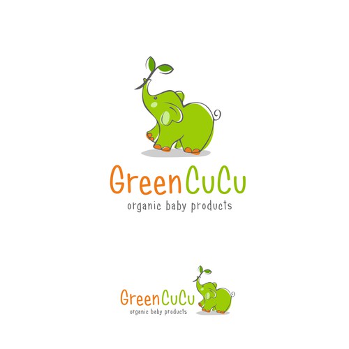Cute logodesign for an organic baby product