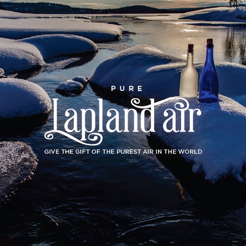 Logo for the pure air from Lapland, Finland.