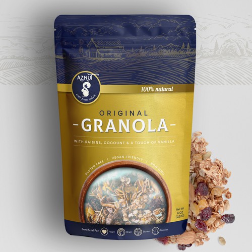 Granola Pouch Packaging Design