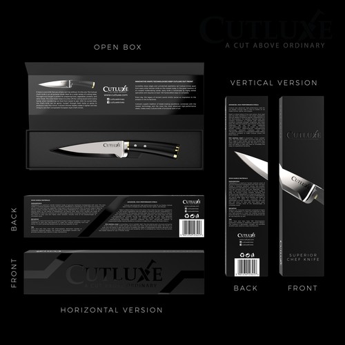 3D Rendering and Label design for Cutluxe