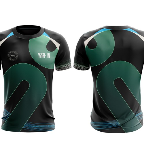 combine yor in and NRG logo on jersey design