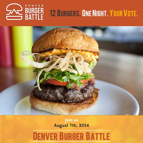 Create a flyer for a burger event