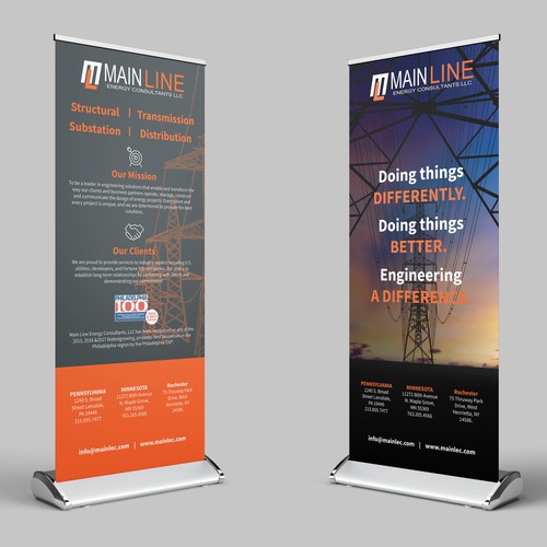 MainLine Retractable banners