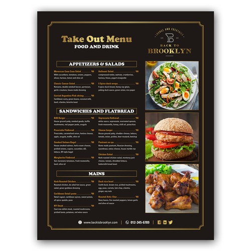 menu card