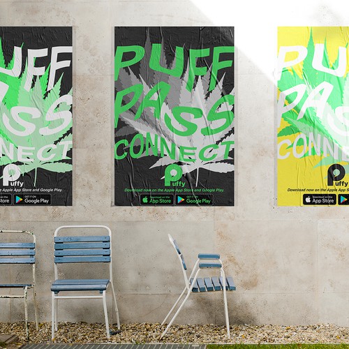 A series of posters for Puffy app.