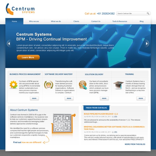 New website design wanted for Centrum Systems