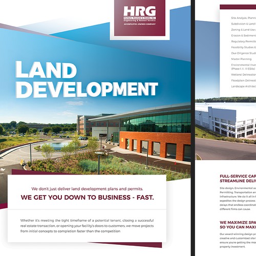 Corporate flyer design - land development