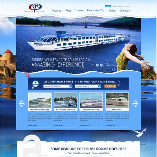 Designing the best website in river-cruising