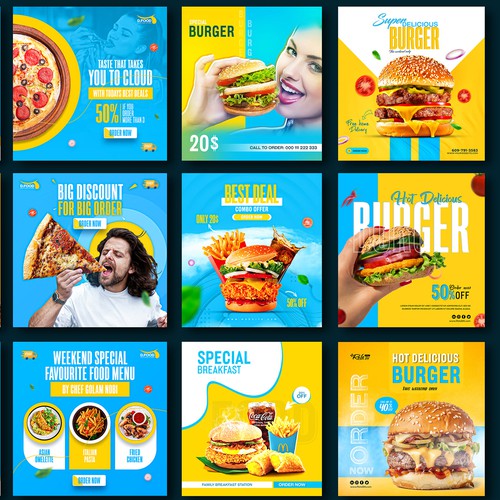 Social Media Template for Restaurant