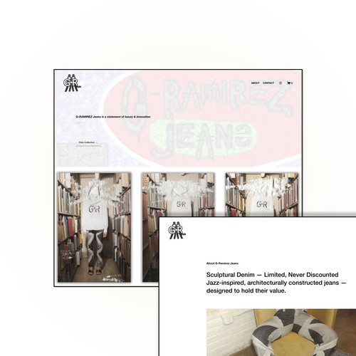 Squarespace Luxury Denim Store