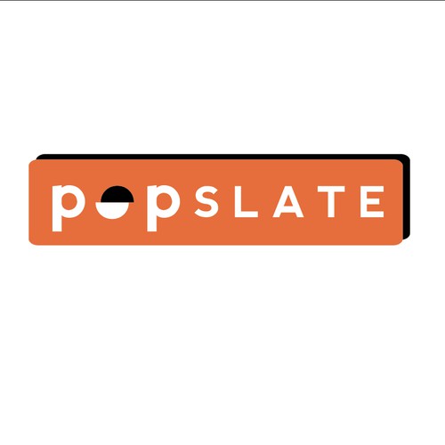 Simple, sophisticated logo for popSLATE