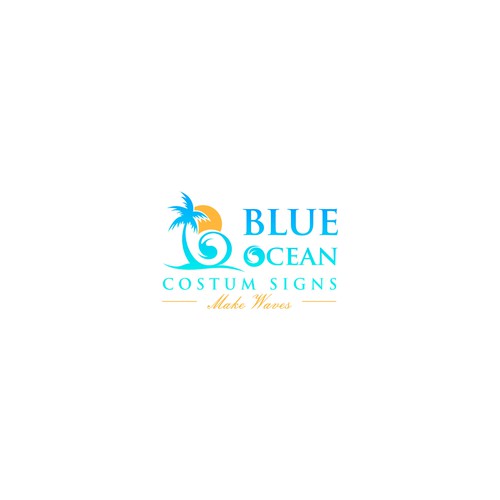 Blue Ocean Costum Signs