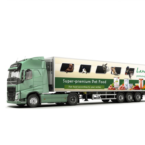 Trailer Wrap for Super-premium pet food producer