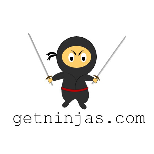 Cartoon-style ninja mascot